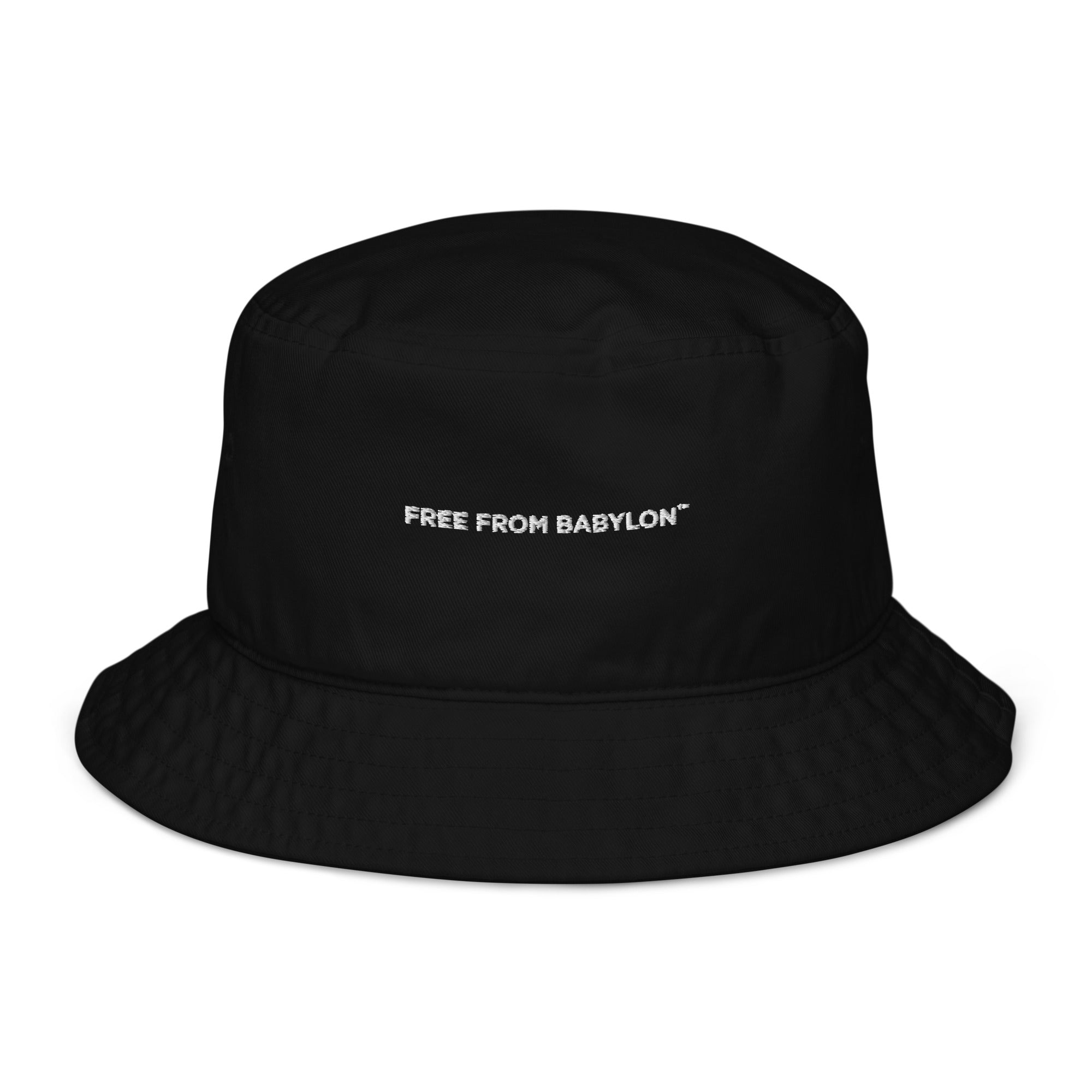 Free From Babylon Black Organic bucket hat - Free From Babylon